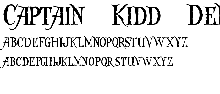 Captain Kidd Demo font
